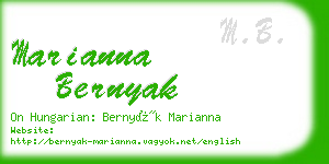 marianna bernyak business card